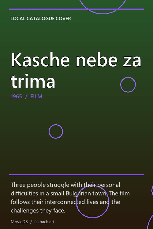 Kasche nebe za trima poster