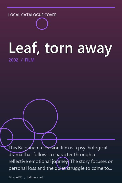 Leaf, torn away poster