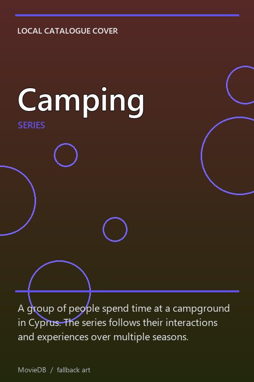 Camping poster