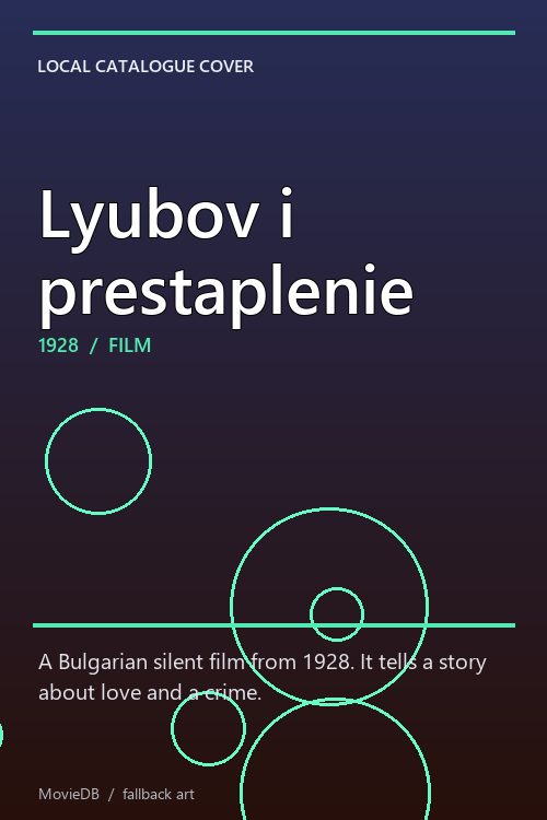 Lyubov i prestaplenie poster