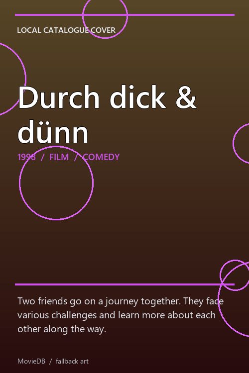 Durch dick & dünn poster