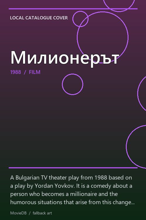 Милионерът poster