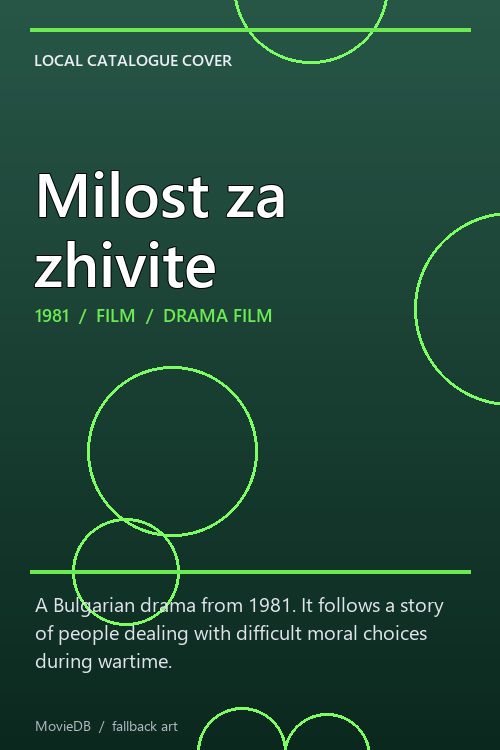 Milost za zhivite poster