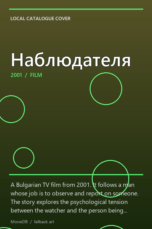 Наблюдателя poster