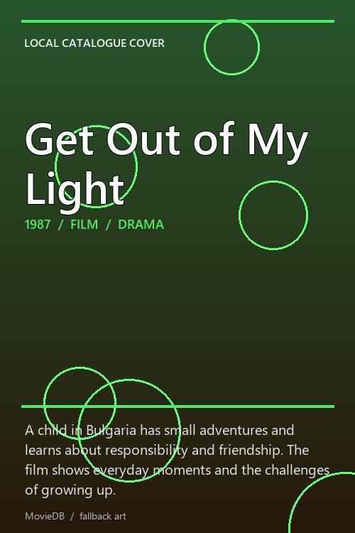 Get Out of My Light poster