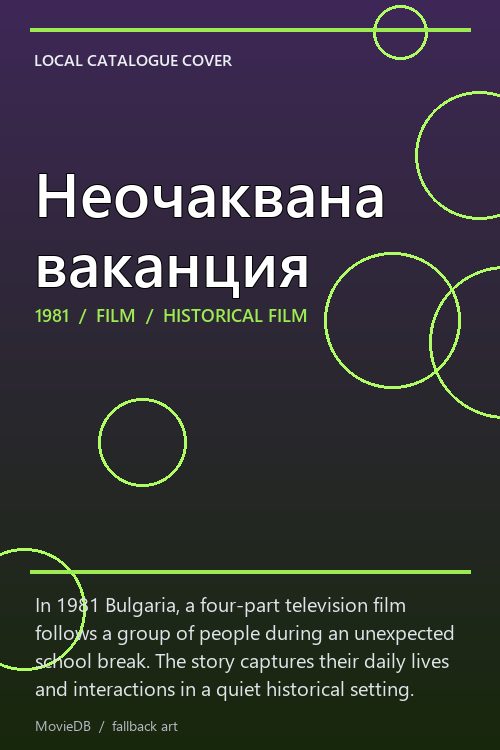 Неочаквана ваканция poster