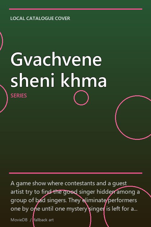 Gvachvene sheni khma poster