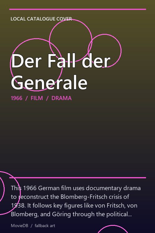 Der Fall der Generale poster