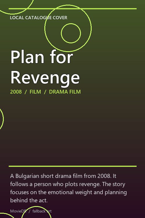 Plan for Revenge poster