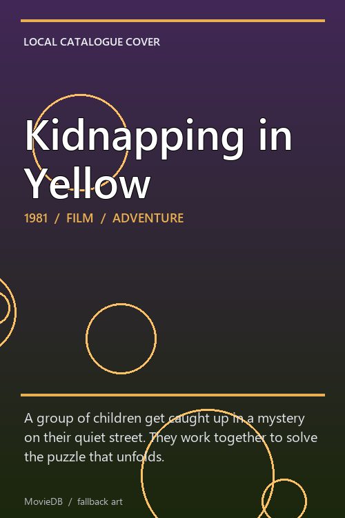 Kidnapping in Yellow poster