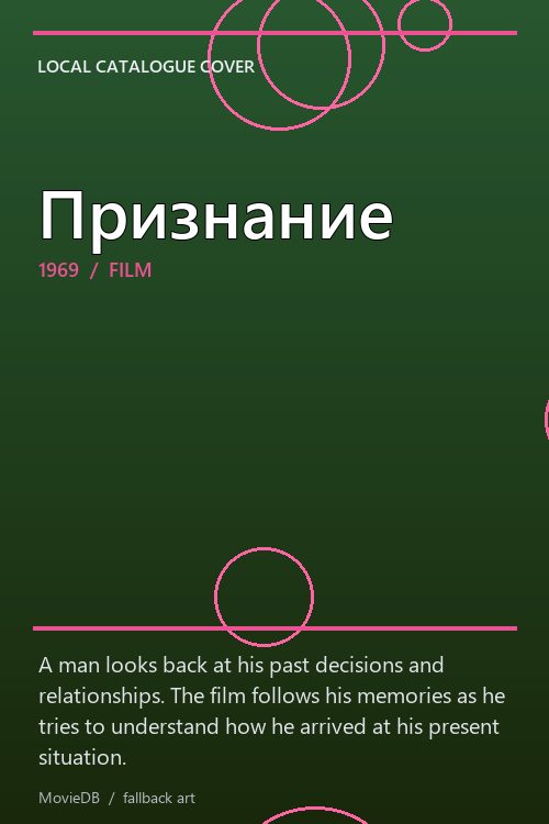 Признание poster