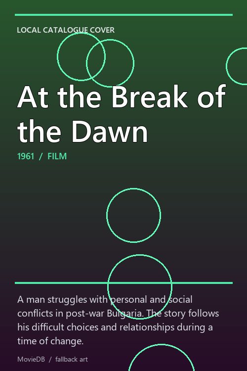 At the Break of the Dawn poster