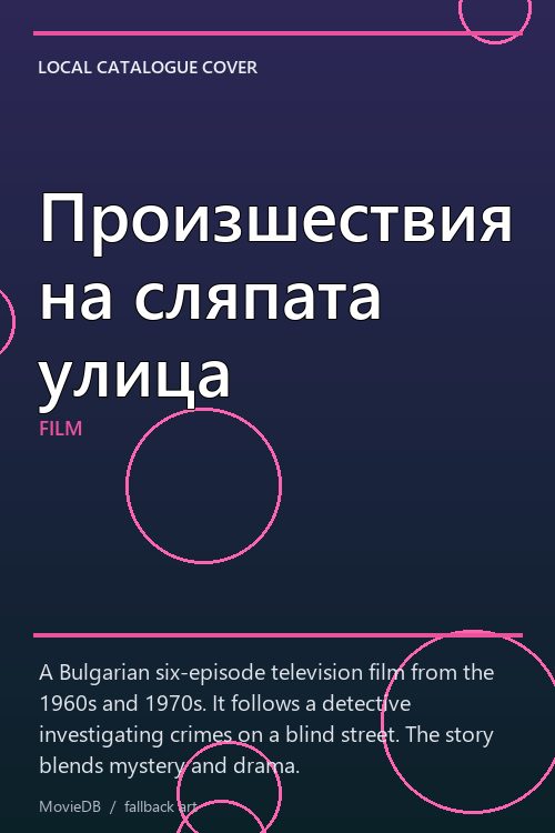 Произшествия на сляпата улица poster