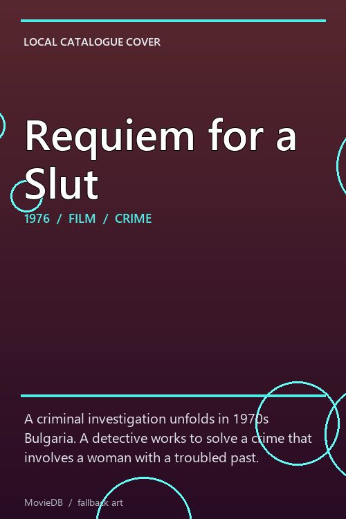 Requiem for a Slut poster