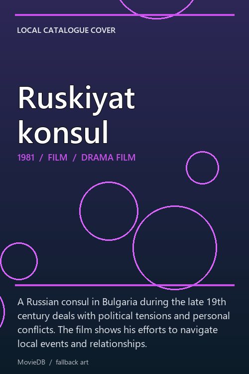 Ruskiyat konsul poster