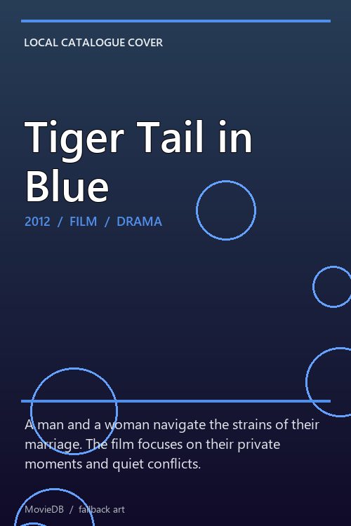 Tiger Tail in Blue poster