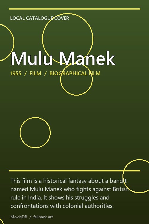 Mulu Manek poster