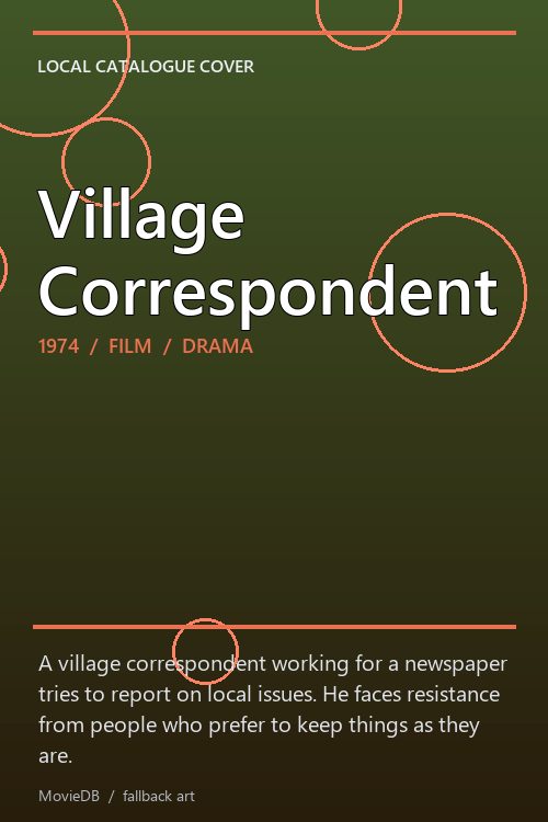 Village Correspondent poster