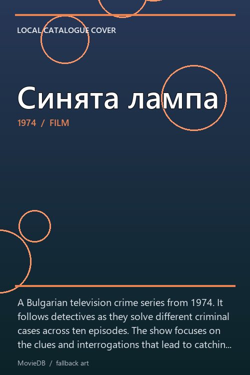 Синята лампа poster
