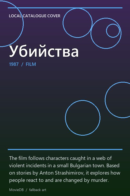 Убийства poster