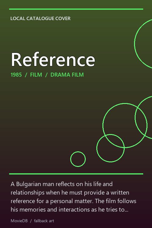 Reference poster