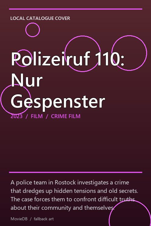 Polizeiruf 110: Nur Gespenster poster