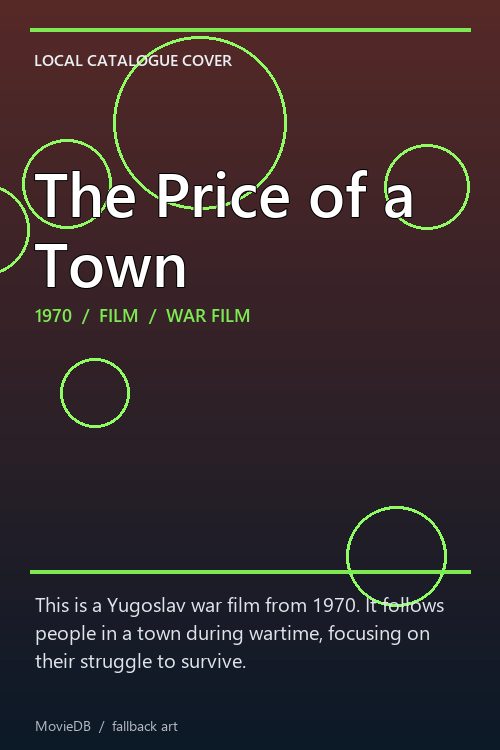 The Price of a Town poster
