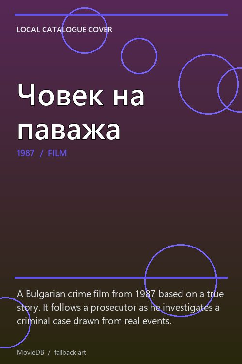 Човек на паважа poster