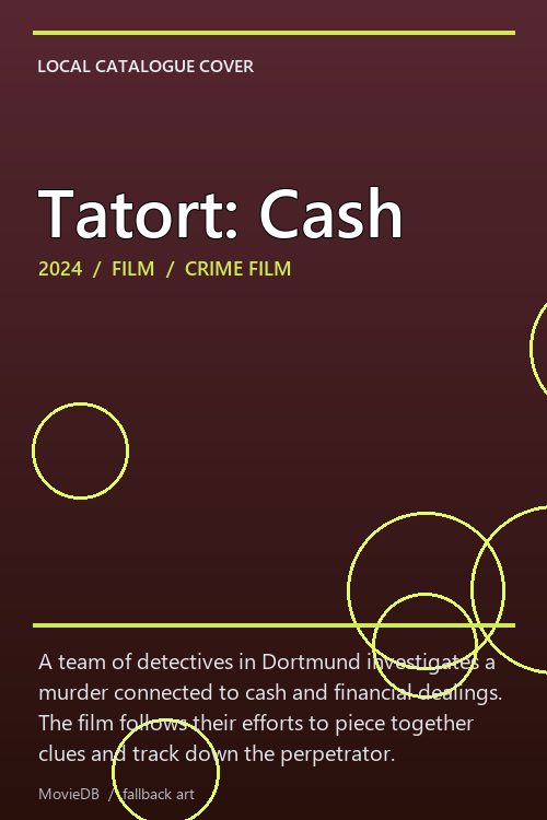 Tatort: Cash poster