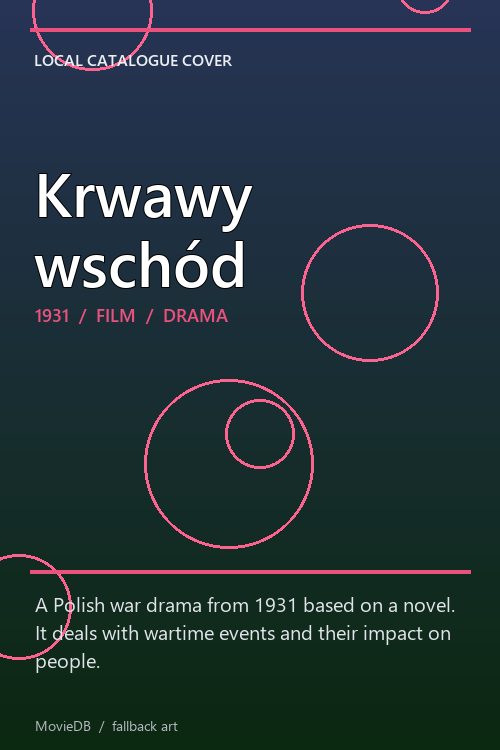 Krwawy wschód poster