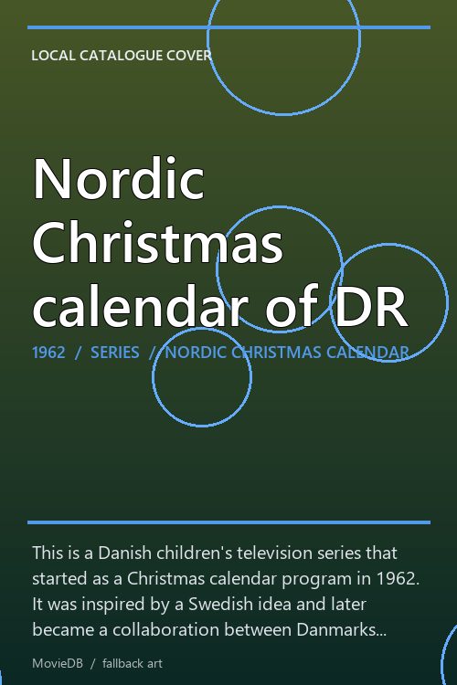 Nordic Christmas calendar of DR poster