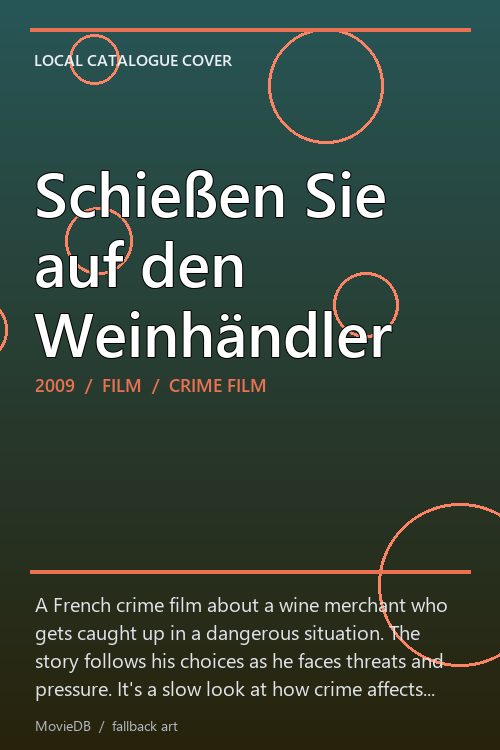Schießen Sie auf den Weinhändler poster