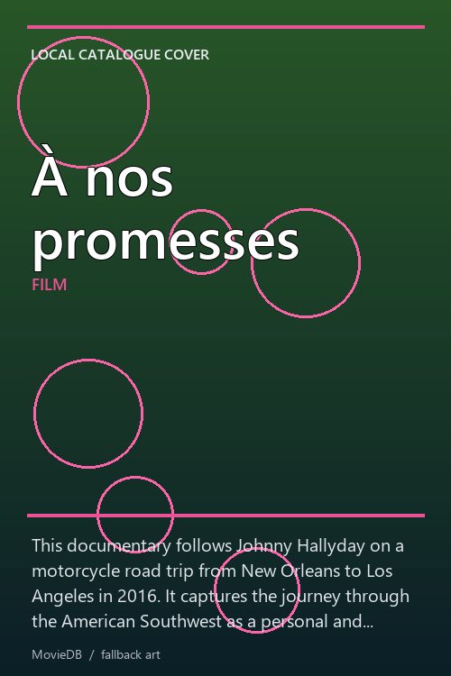 À nos promesses poster