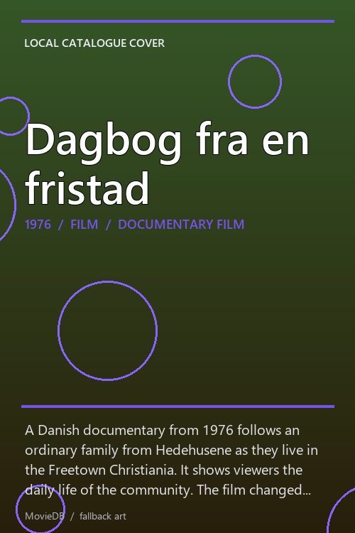 Dagbog fra en fristad poster