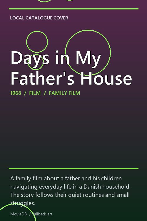 Days in My Father's House poster
