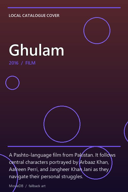 Ghulam poster