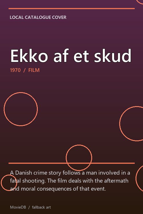 Ekko af et skud poster