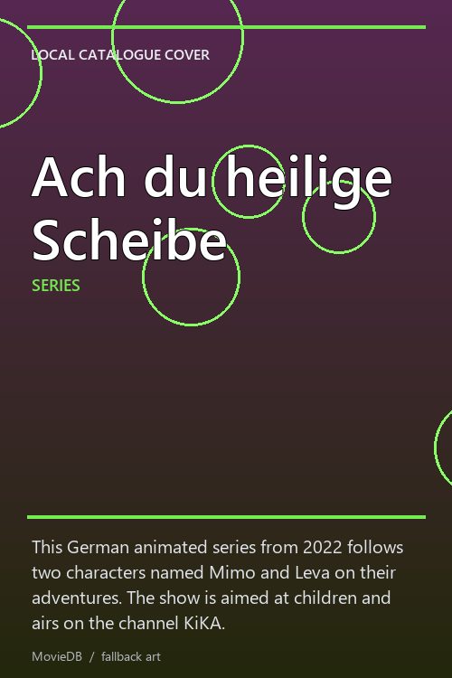 Ach du heilige Scheibe poster