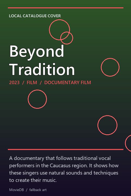 Beyond Tradition poster