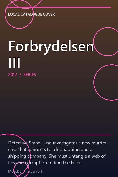 Forbrydelsen III poster