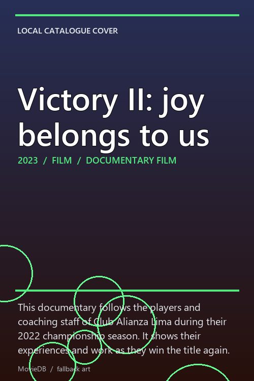 Victory II: joy belongs to us poster