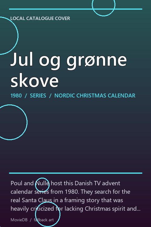 Jul og grønne skove poster