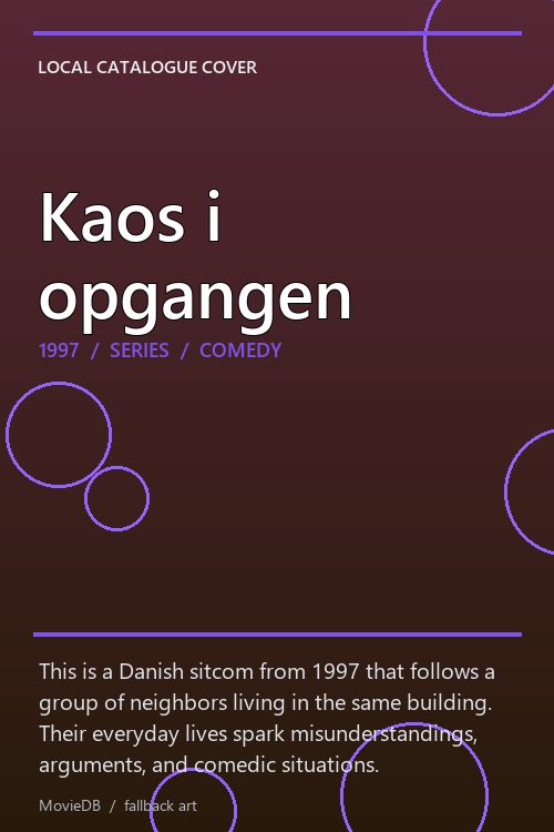 Kaos i opgangen poster