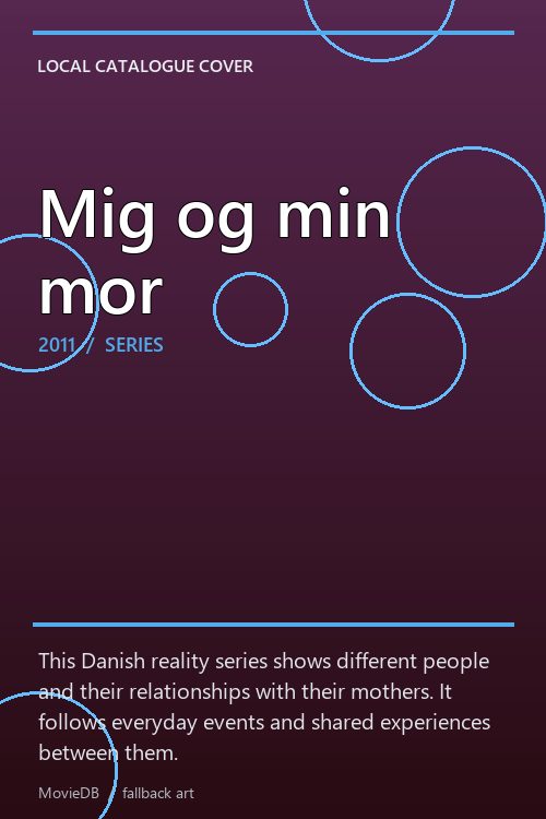 Mig og min mor poster