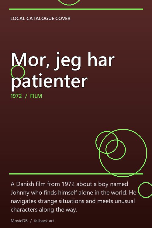 Mor, jeg har patienter poster