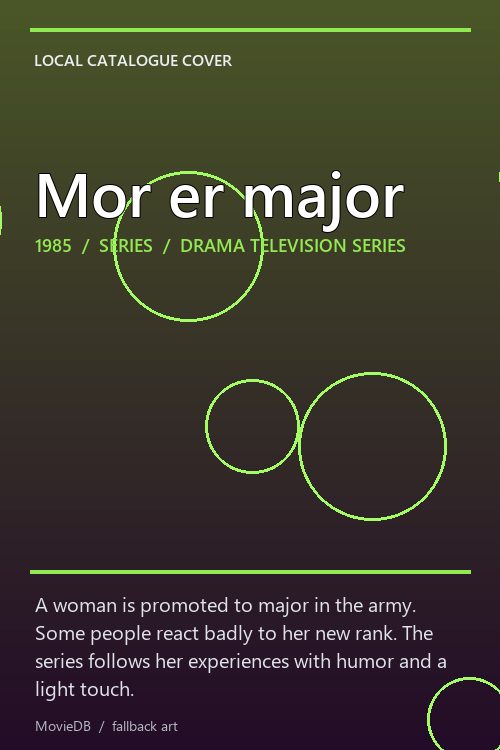 Mor er major poster