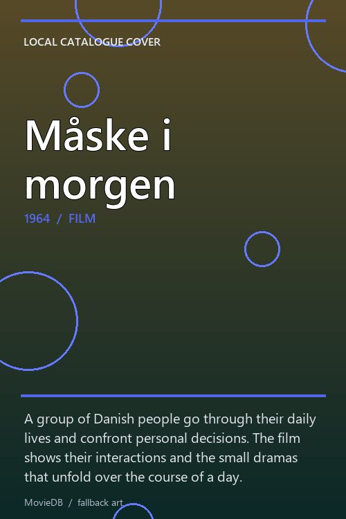 Måske i morgen poster