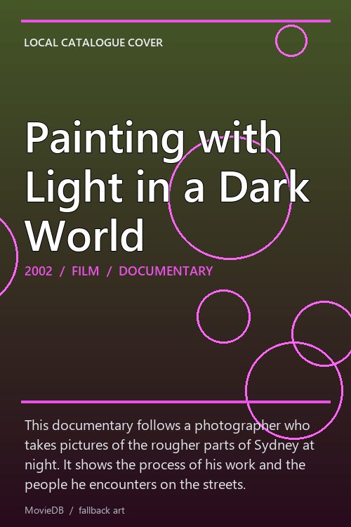 Painting with Light in a Dark World poster