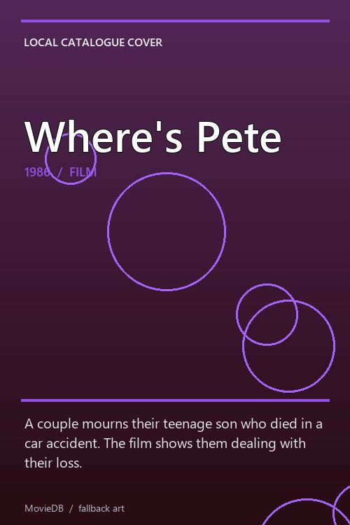 Where's Pete poster