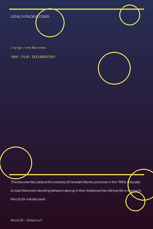 Change in the Maritimes poster